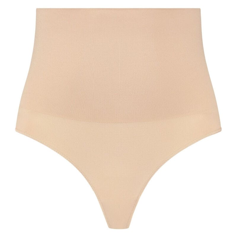 Nahtloser String im Gürtel-Stil Beige Größe L – Ansicht 4