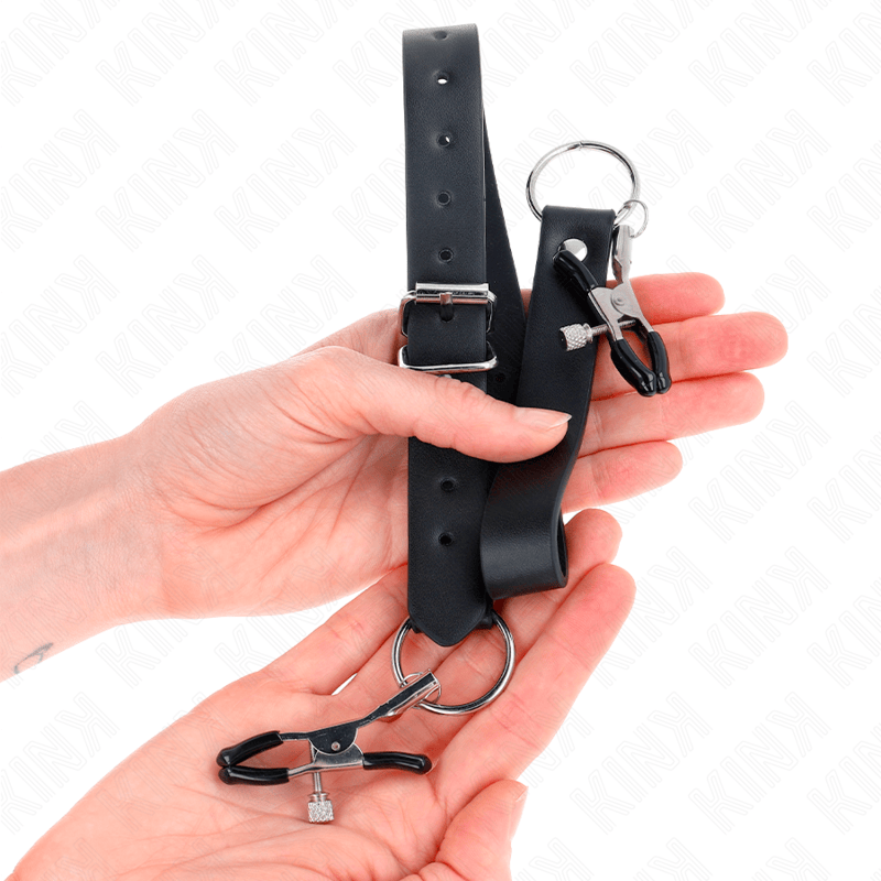 Nippelklemmen 4 Klitorisklemmen Verstellbar 34 Schwarz – Ansicht 3