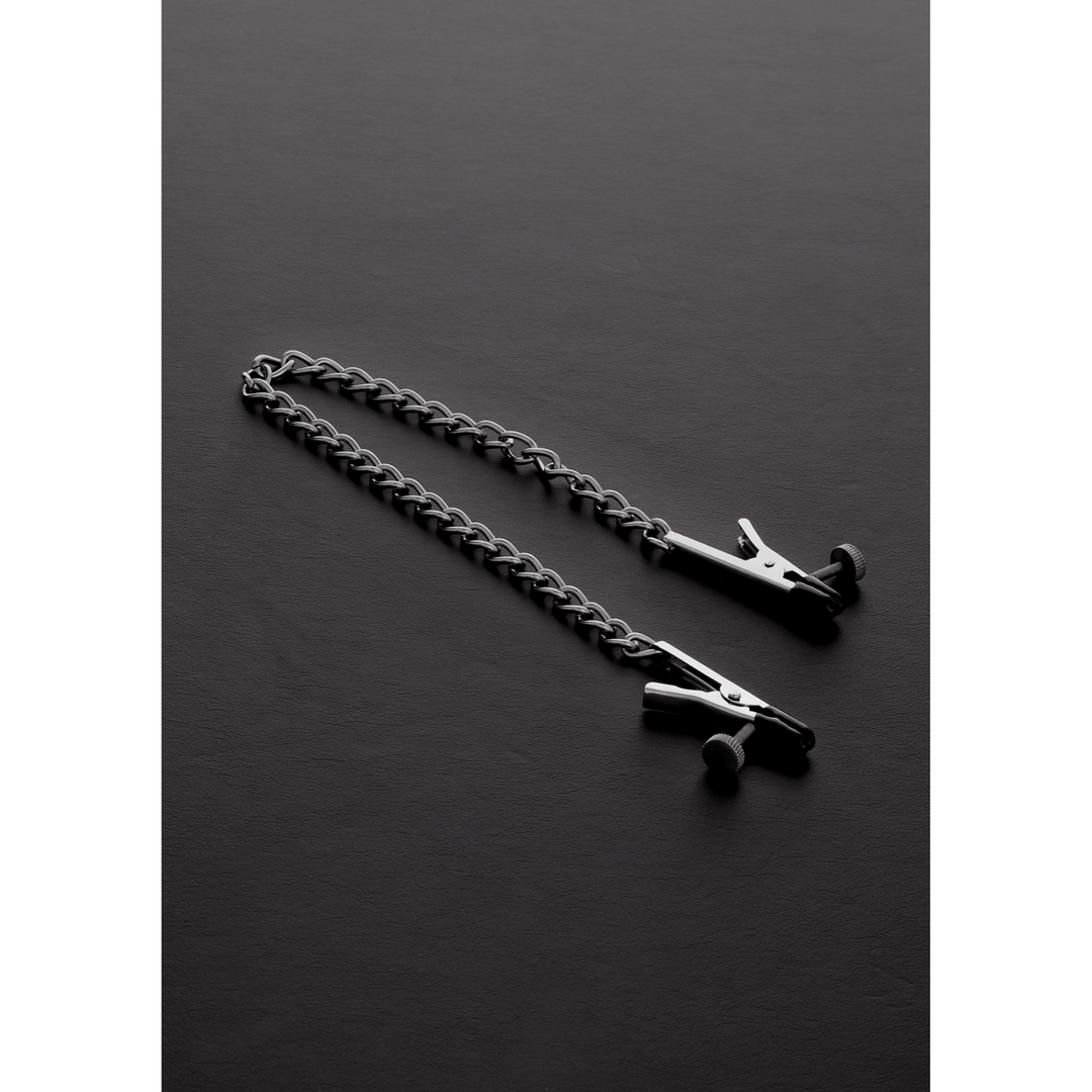 Nippelklemmen Alligator verstellbar Silber 41,3 cm
