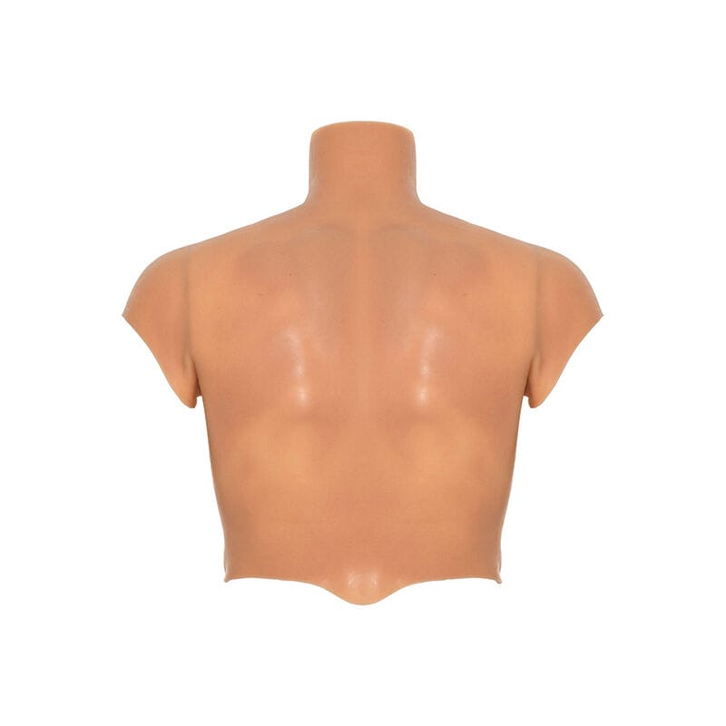 Oberteil Verborgene Bedürfnis Alter Ego Silikon-MännertorsShirt mit ABS-Fleisch Hautfarbe