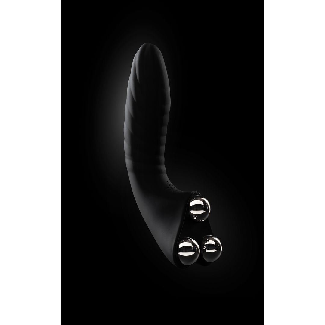 Paarvibrator Hot StiVi Silikon Schwarz 17 cm – Ansicht 7