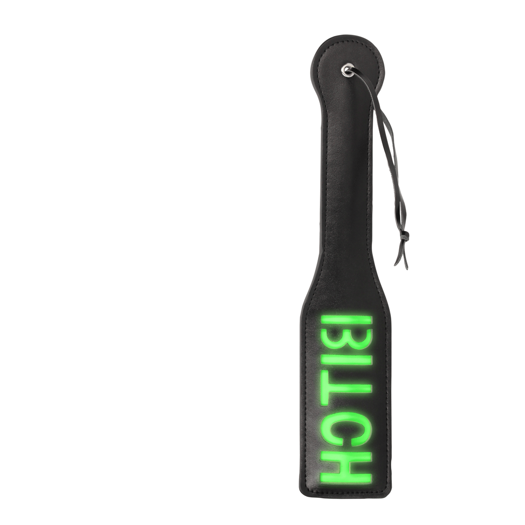 Paddle Ouch mit Bitch-Prägung Neongrün 32,2 cm – Ansicht 2