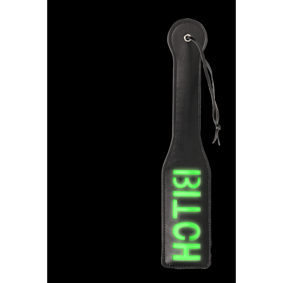 Paddle Ouch mit Bitch-Prägung Neongrün 32,2 cm