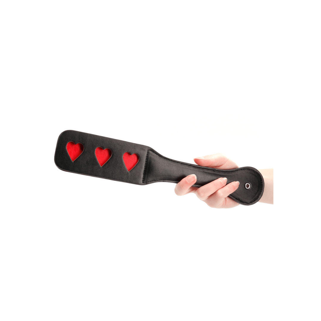 Paddle Ouch mit Herzen-Prägung Schwarz 31,5 x 5,5 cm – Ansicht 4