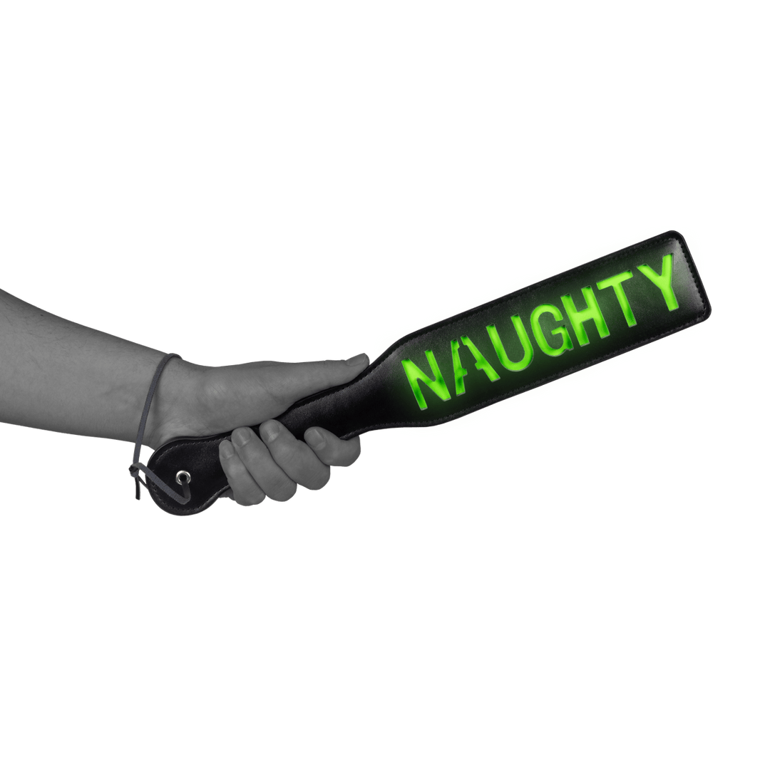 Paddle Ouch mit Naughty-Prägung Neongrün 39,5 cm – Ansicht 5