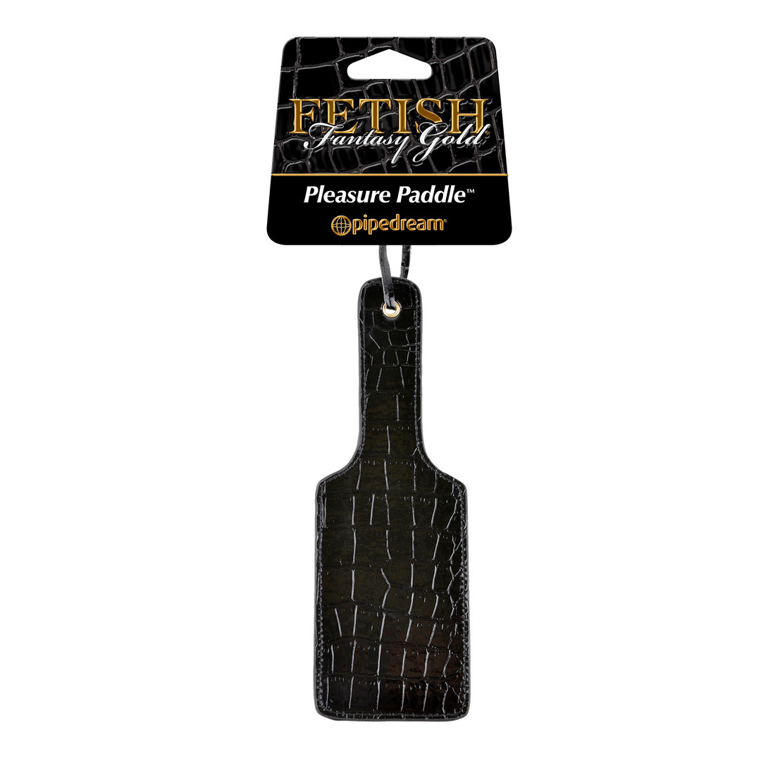 Paddle Pipedream Fetish Fantasy Gold Pleasure Paddle Schwarz 36,5 cm – Ansicht 2