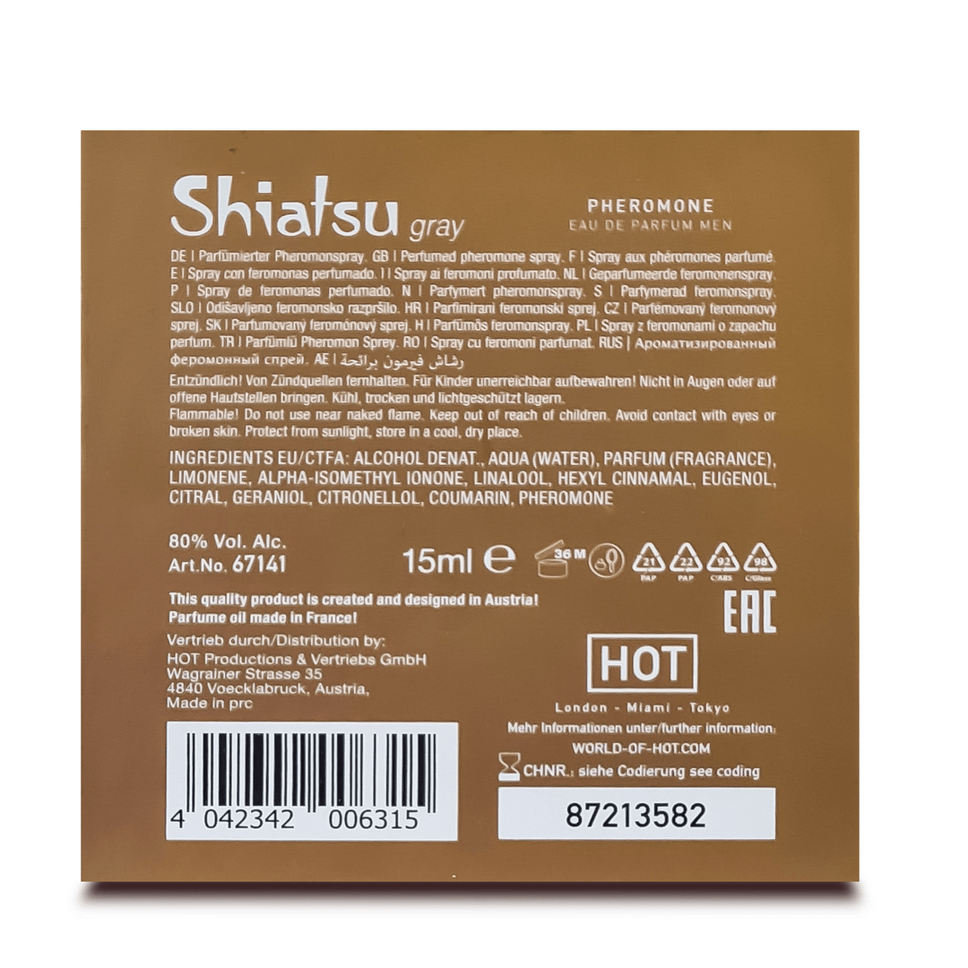 Parfüm Hot Shiatsu Pheromon Eau de Parfum für Männer Dunkelblau 15 ml – Ansicht 4
