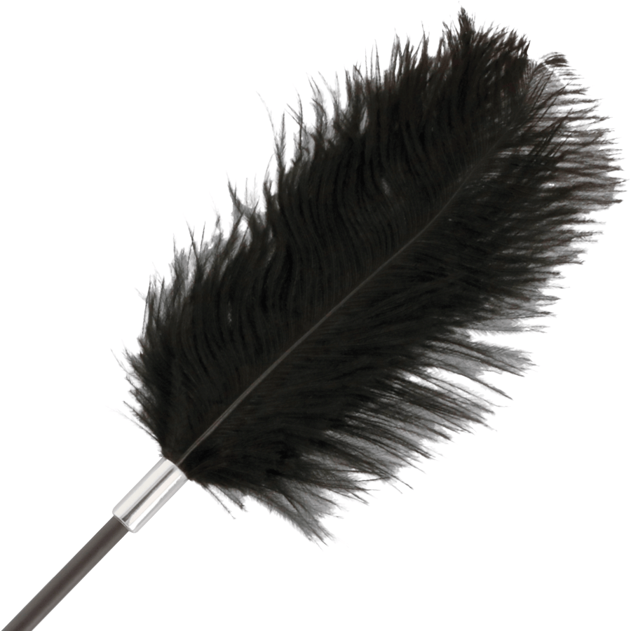 Peitsche Love mit Feder Schwarz 56 cm – Ansicht 2