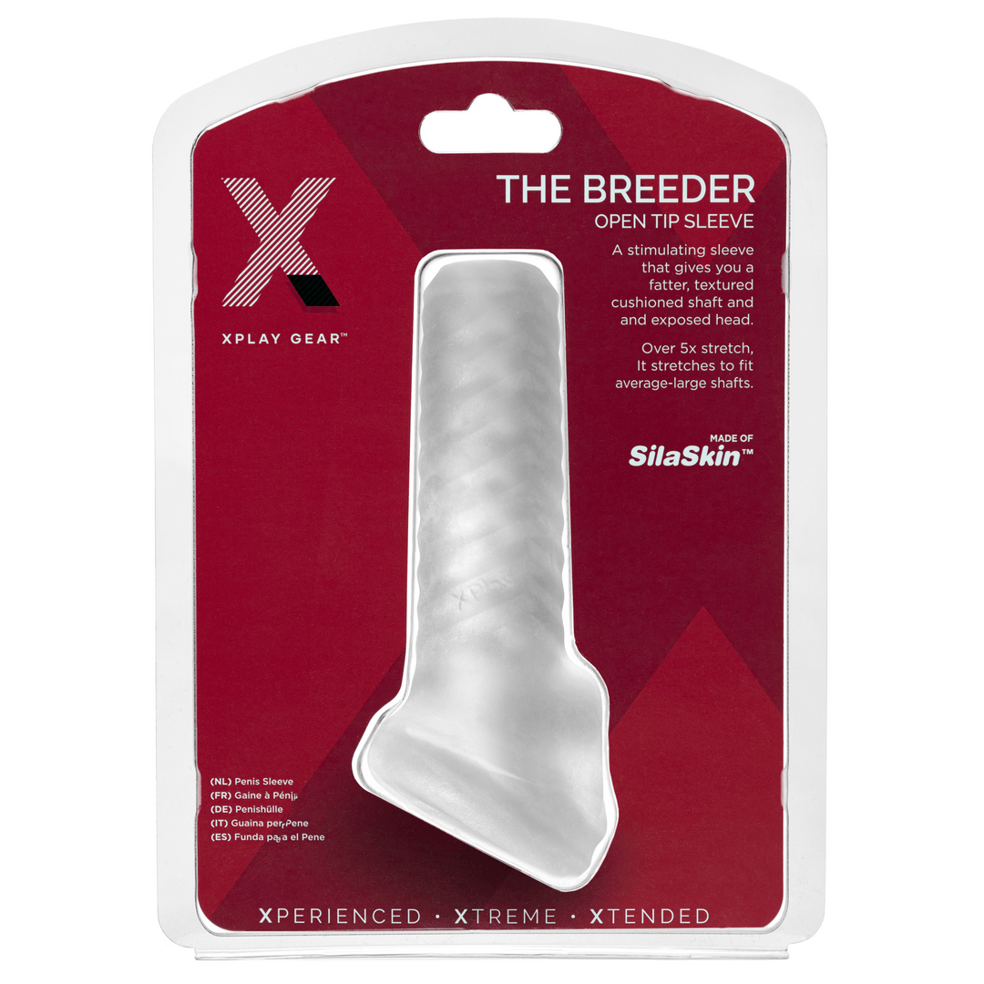 Penishülle PerfectFitBrand Breeder mit offener Spitze Transparent 10 x 3,7 cm – Ansicht 2