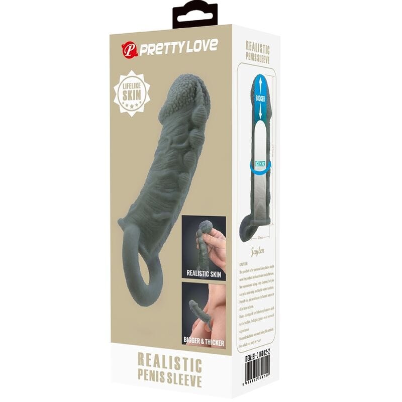 Penishülle realistische Penishülse Grau – Ansicht 8