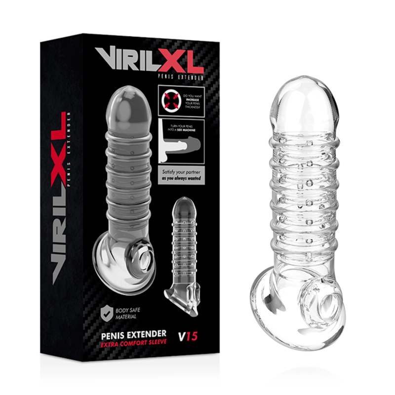 Penishülle V15 Transparent 13,5 x 4 cm – Ansicht 2