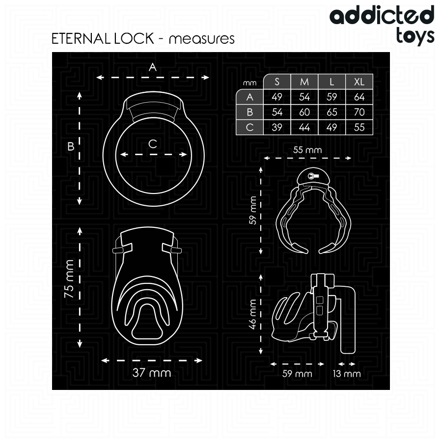 Peniskäfig Eternal Lock Ø 3,1 cm