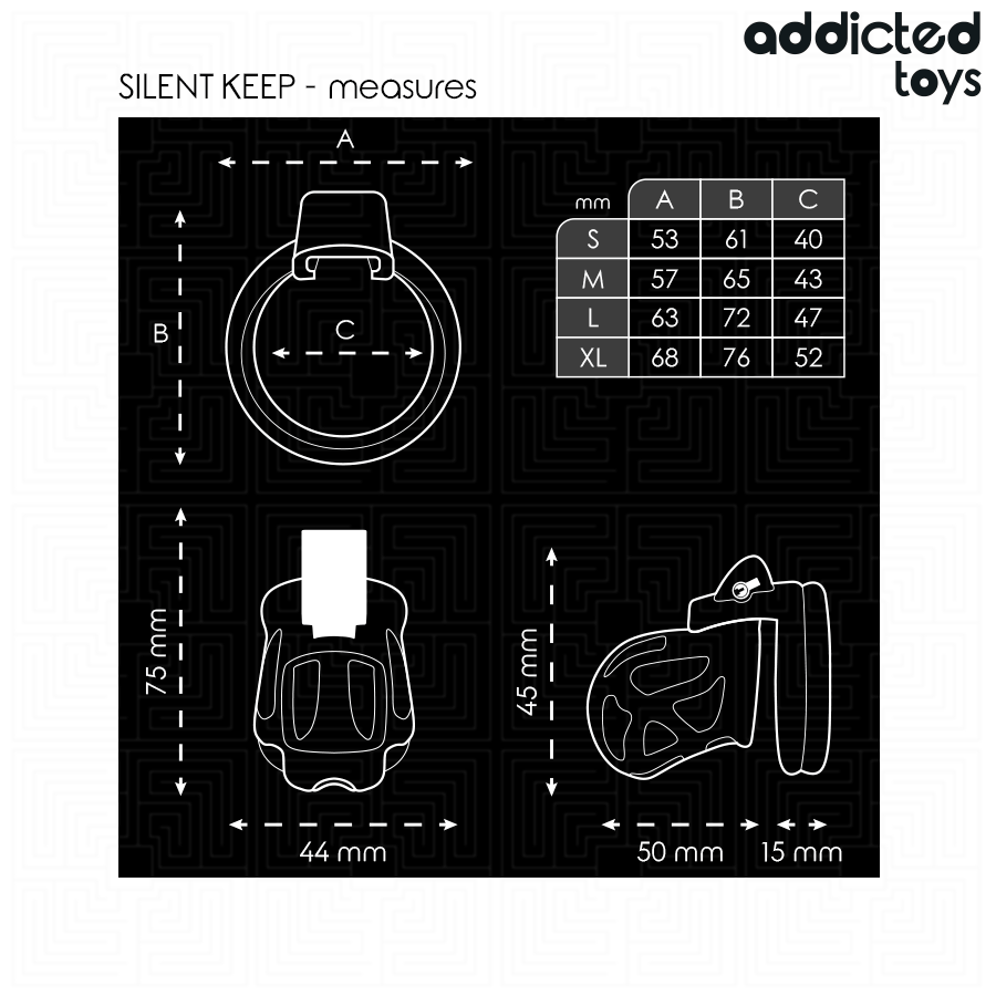 Peniskäfig Silent Keep Ø 3,1 cm