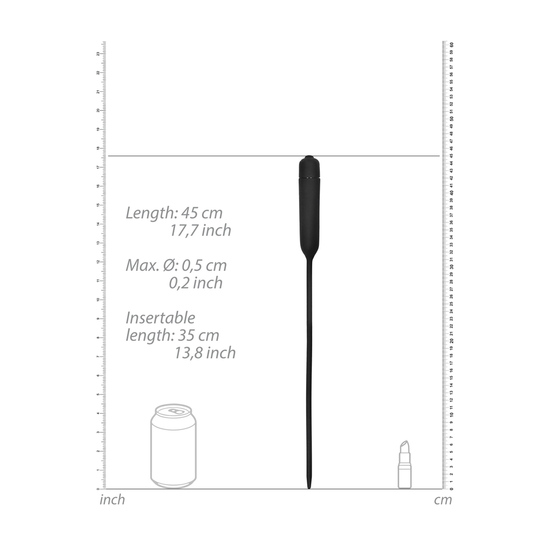 Harnröhrensonde Ouch aus Silikon mit Bullet Schwarz 35 x Ø 0,6 cm – Ansicht 7
