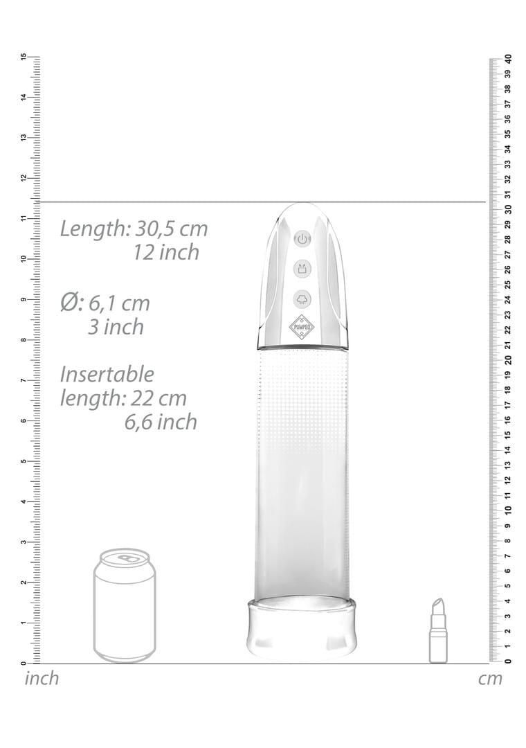 Penispumpe Luv automatisch mit Akku 20 x Ø 7,5 cm – Ansicht 14