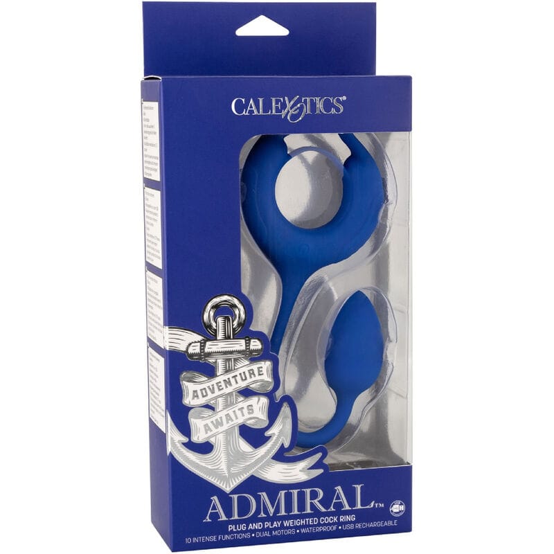 Penisring Admiral Bewichterter Hahnring Blau Ø 5 cm