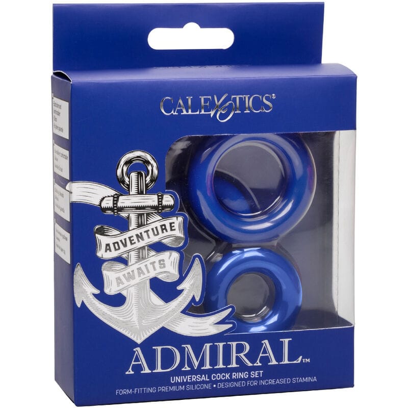 Penisring Admiral Cock Ring Set Blau Ø 2,5 cm