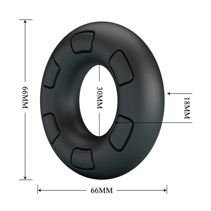 Penisring Bertram Supersoft Silikon Schwarz – Ansicht 7