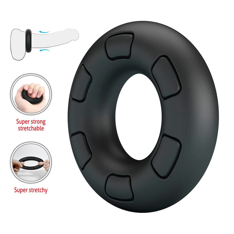 Penisring Bertram Supersoft Silikon Schwarz – Ansicht 6