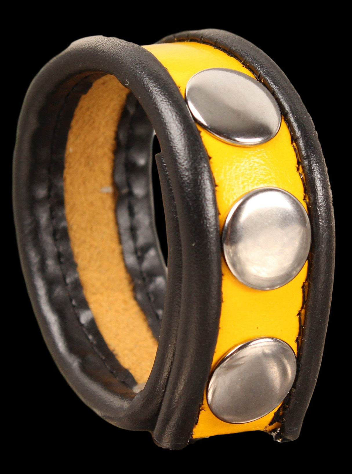 Penisring Leder Gelb