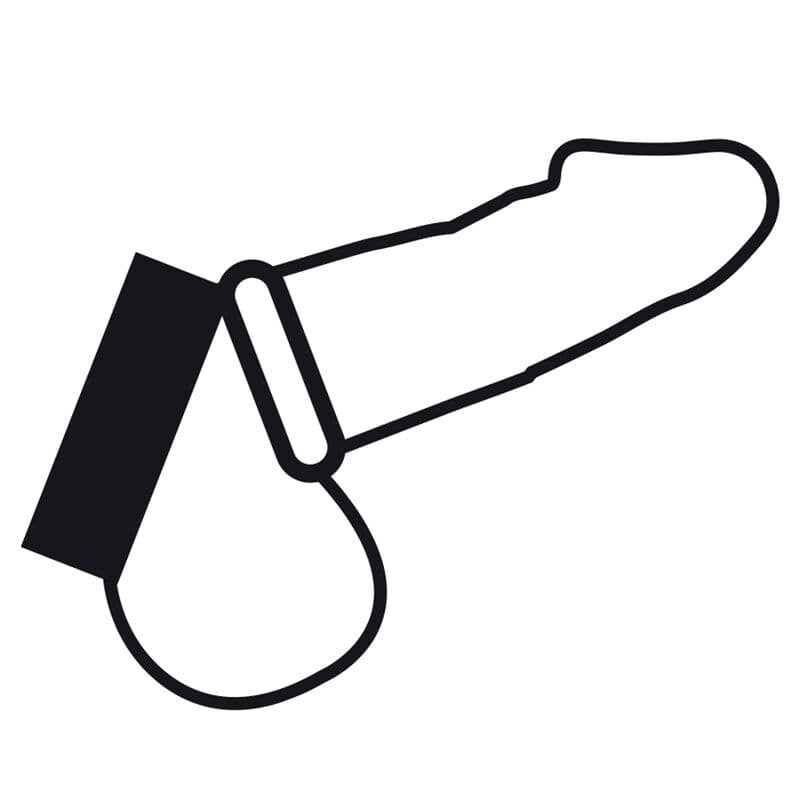 Penisring Metallring für Penis und Hoden Schwarz – Ansicht 4
