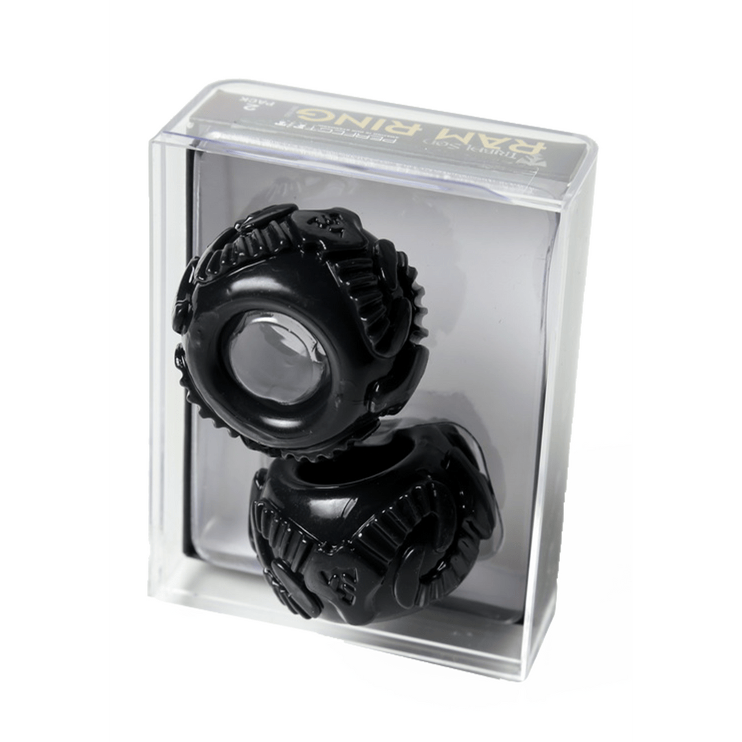 Penisring PerfectFitBrand Ram Ring Schwarz Ø 1,9 cm – Ansicht 2