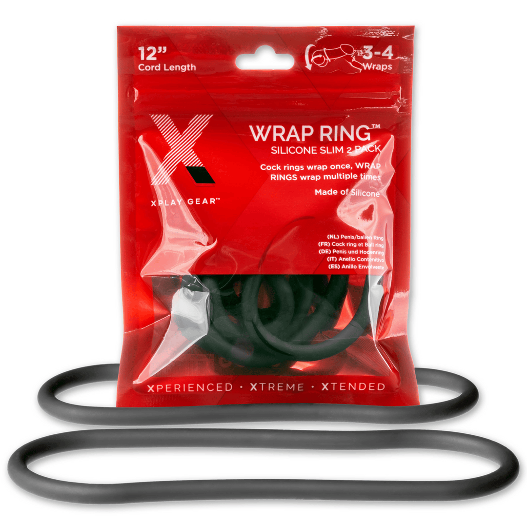 Penisring PerfectFitBrand Wrap Ring Doppelpack Schwarz Band 30,5 cm – Ansicht 2