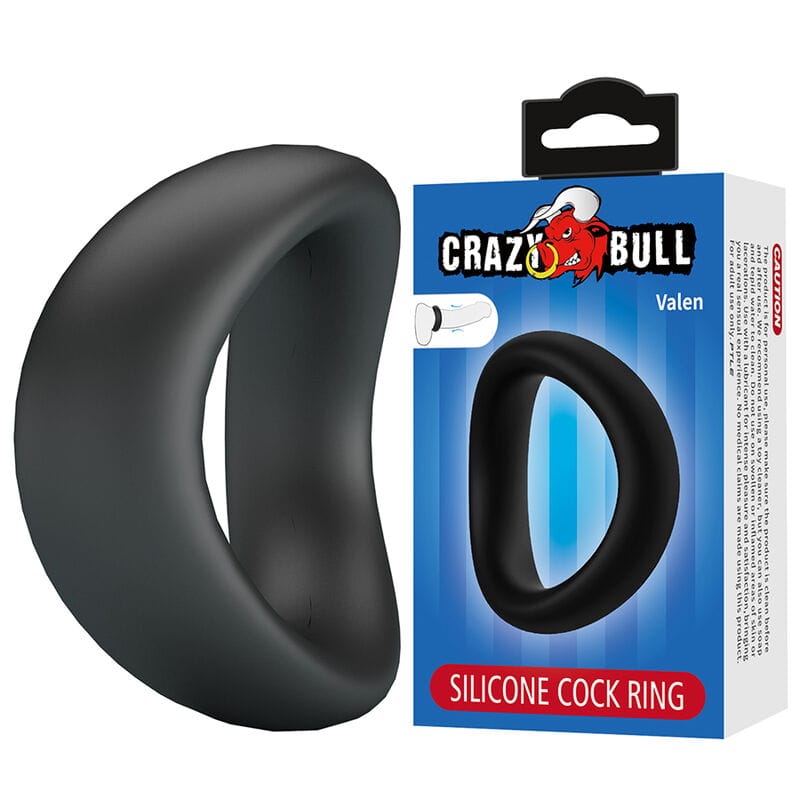 Penisring Valen ergonomisch Silikon Schwarz
