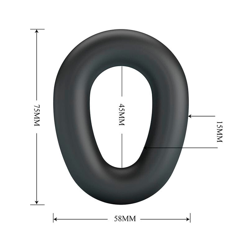 Penisring Vesper Supersoft Silikon Schwarz – Ansicht 6