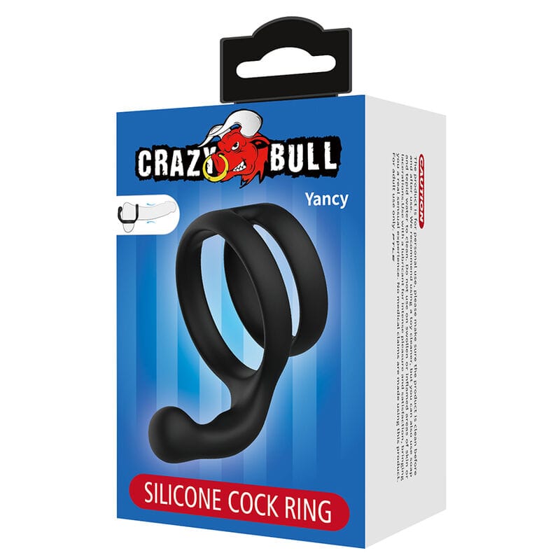 Penisring Yancy doppelt für Penis und Hoden Silikon Schwarz – Ansicht 7
