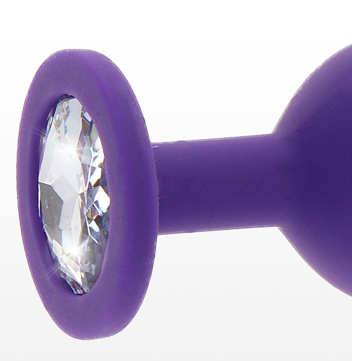 Plug Juwel Diamond Booty L 9 x 4cm Violett
