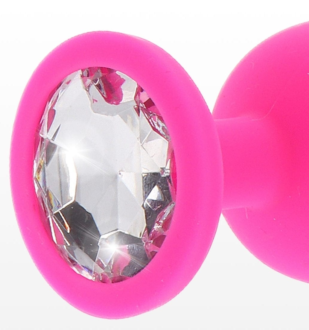 Plug Juwel Diamond Booty M 7 x 3.5cm Pink