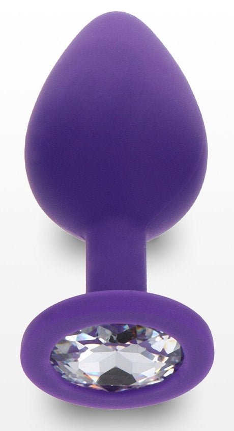 Plug Juwel Diamond Booty M 7 x 3.5cm Violett