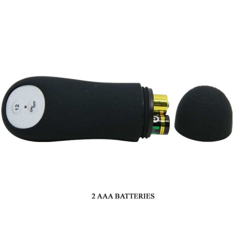 Pretty Love - Analplug aus Silikon Extra Stimulation und 12 Vibrationsmodi Schwarz