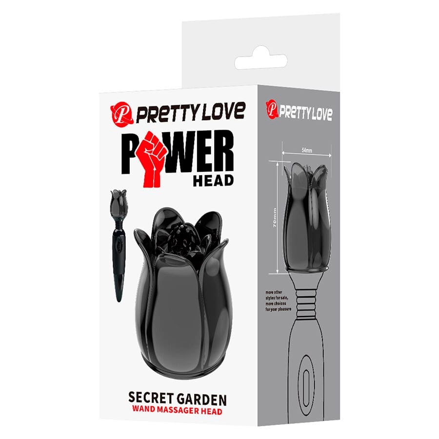 Vibrator Secret Garden Schwarzer Massagekopf.8