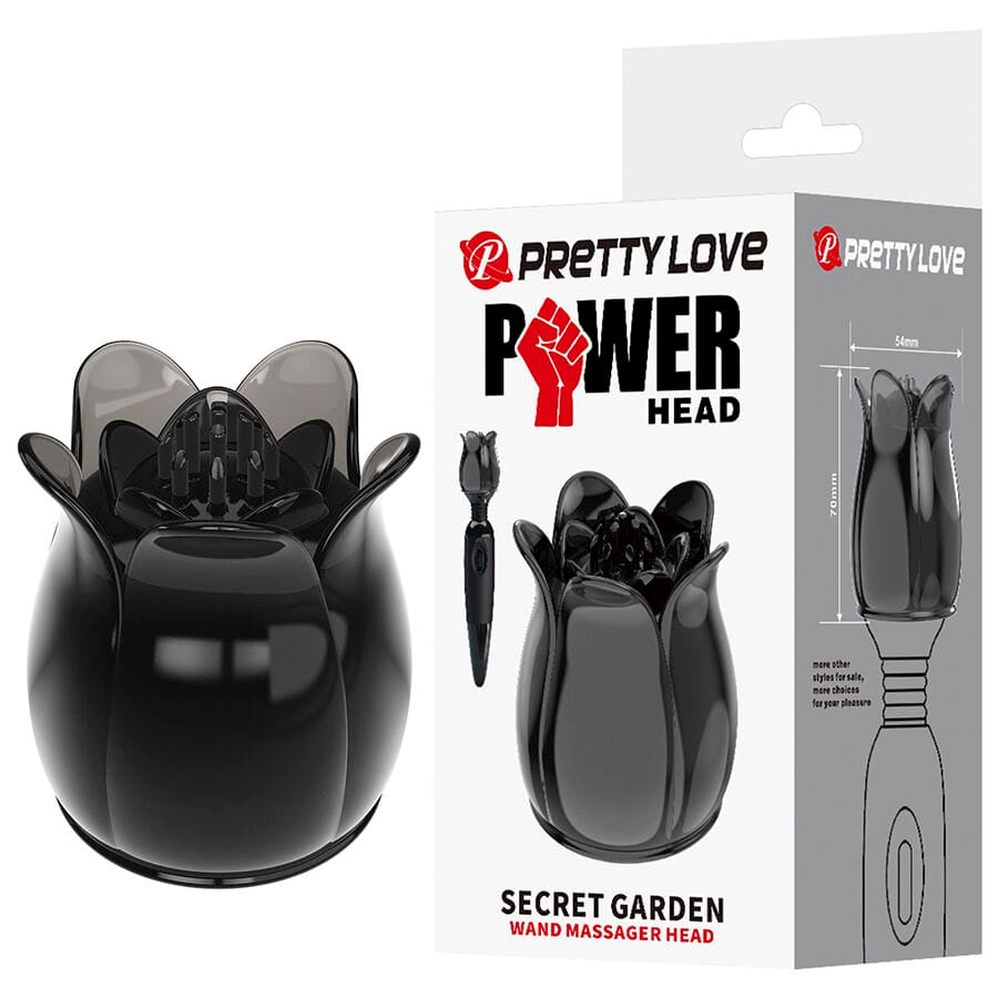 Vibrator Secret Garden Schwarzer Massagekopf