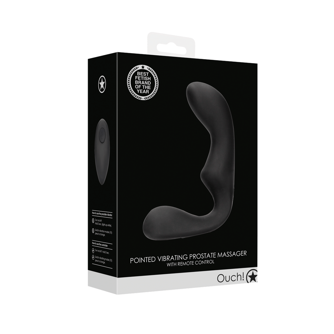 Prostatavibrator Ouch mit Fernbedienung spitz 11,5 x Ø 3,8 cm – Ansicht 2