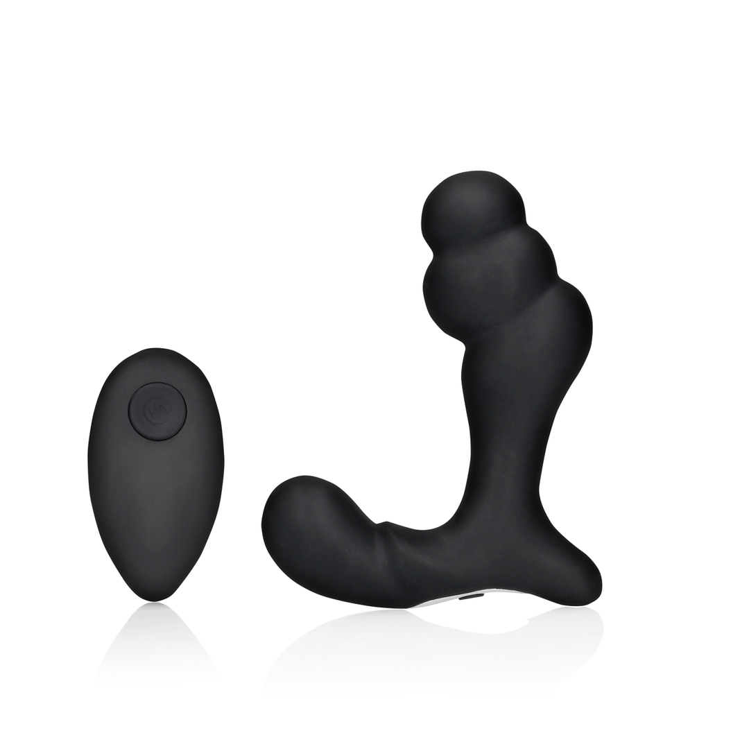 Prostatavibrator Ouch mit Fernbedienung gestapelt 9,6 x Ø 4,3 cm