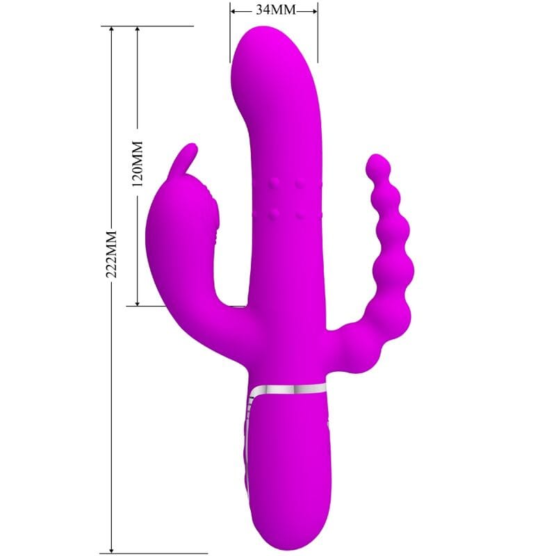 Rabbit-Vibrator Cammy Triple Multifunktion 4 in 1 Rosa – Ansicht 6
