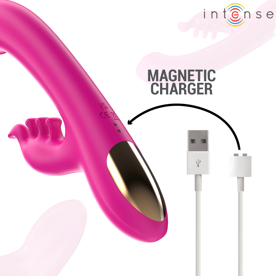 Rabbit-Vibrator Christina Multifunktion Rosa 12,5 cm – Ansicht 6