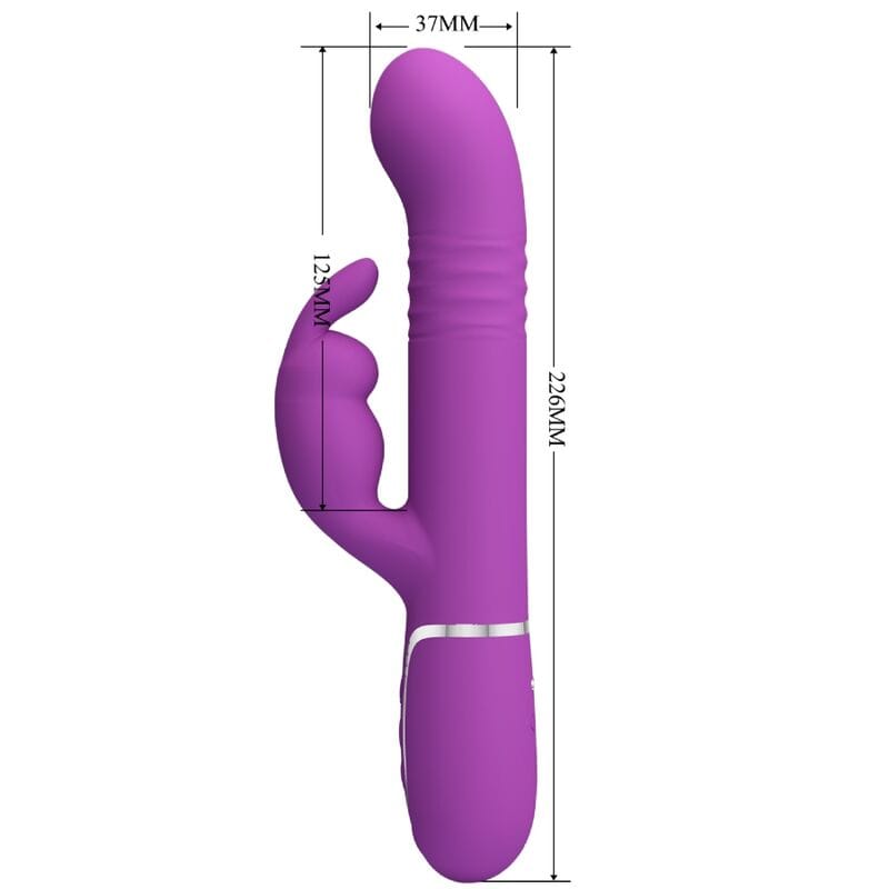 Rabbit-Vibrator Coale 4 in 1 Multifunktions- Lila