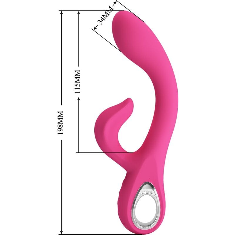 Rabbit-Vibrator Fritz 12 Vibrationen Rosa – Ansicht 8