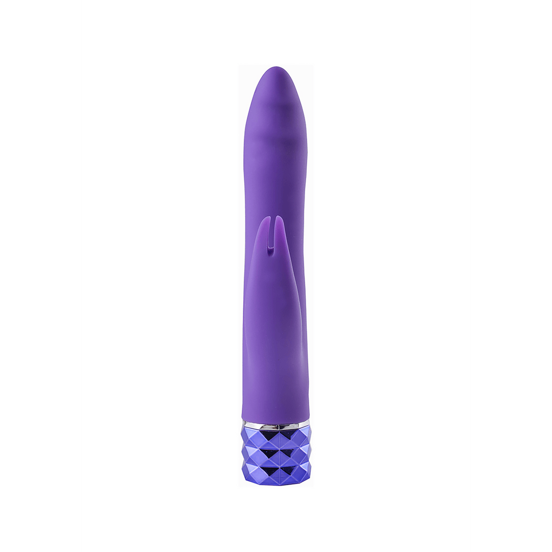 Rabbit-Vibrator Hailey mit zwei Motoren Violett 15,2 x 2,5 cm – Ansicht 3