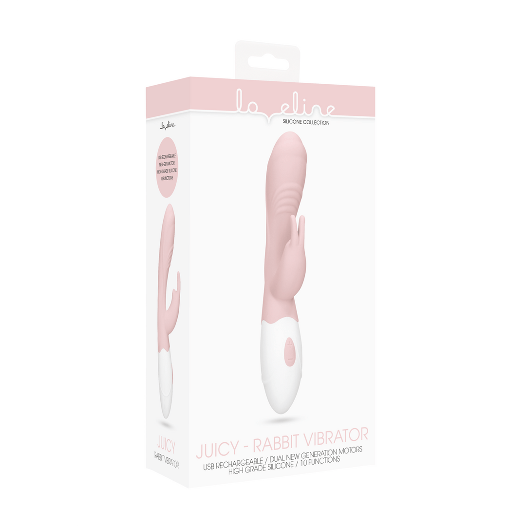 Rabbit-Vibrator Juicy Rosé 19,5 x 3,3 cm – Ansicht 2