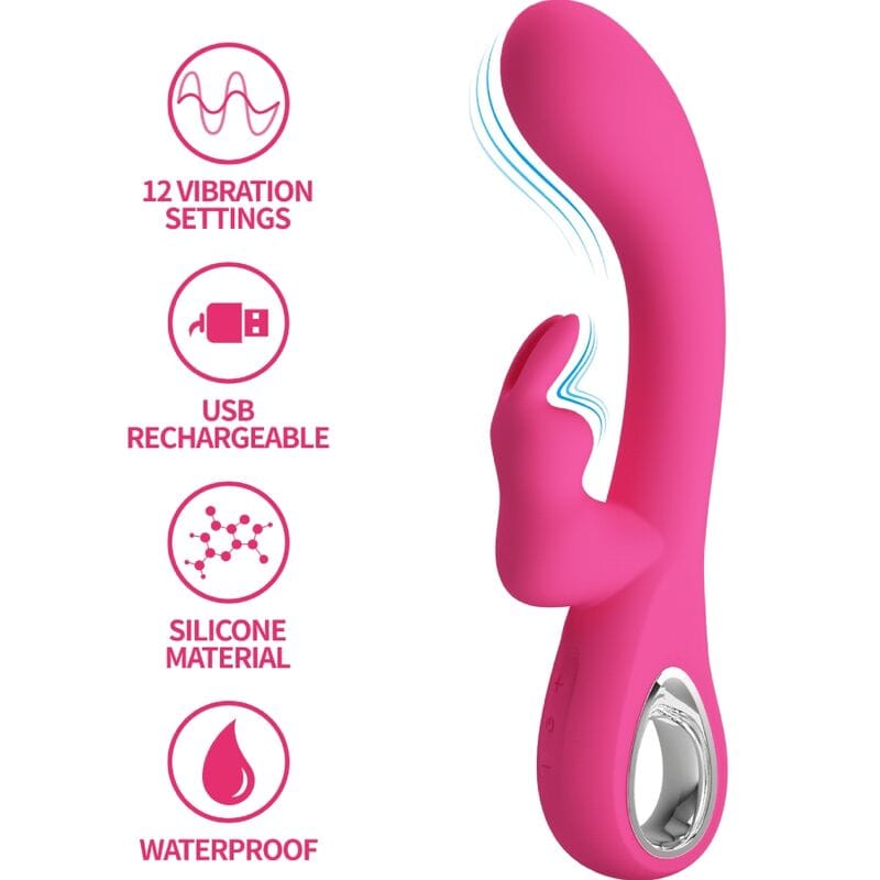 Rabbit-Vibrator Novak 12 Vibrationen Rosa