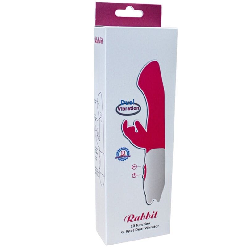 Rabbit-Vibrator Rabbit & Stimulator g-Spot 10 Geschwindigkeiten Rosa