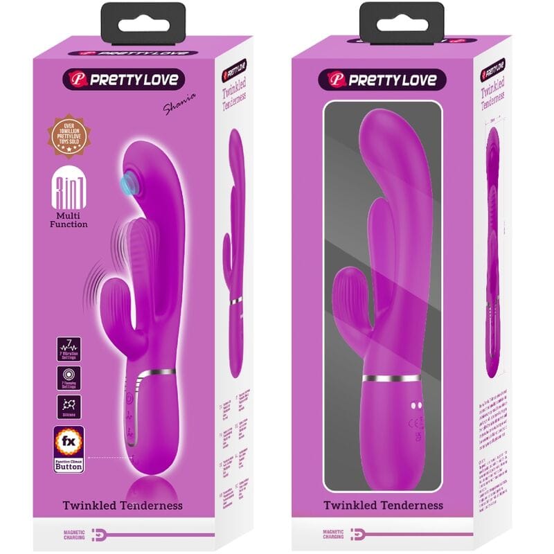 Rabbit-Vibrator Shania Triple Multifunktion Rosa – Ansicht 8