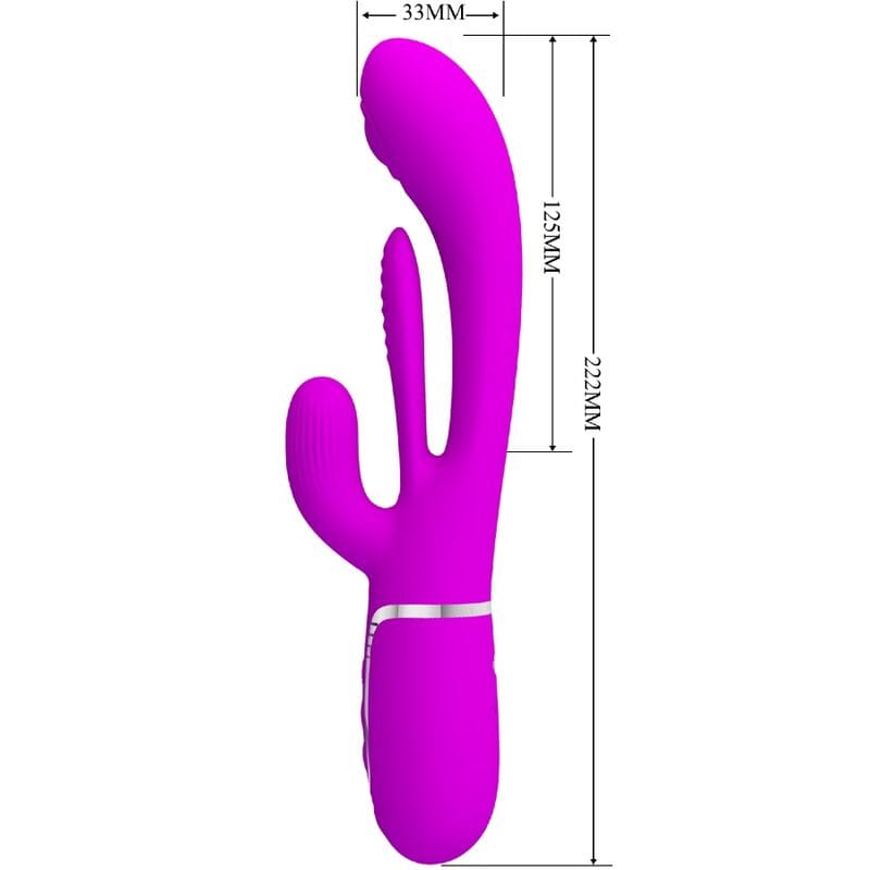 Rabbit-Vibrator Shania Triple Multifunktion Rosa – Ansicht 7