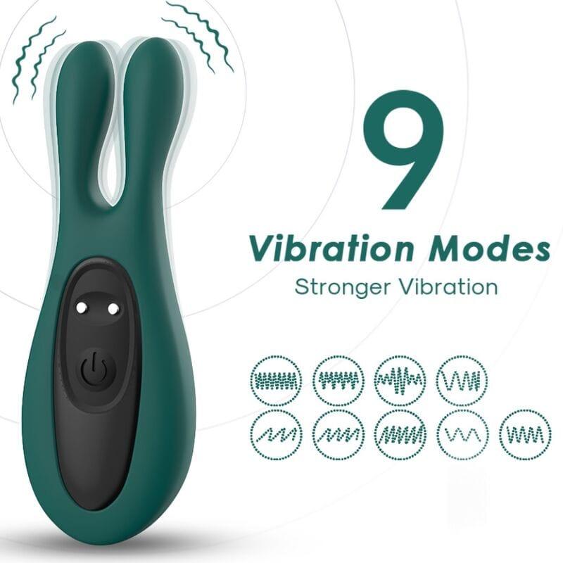 Rabbit-Vibrator Stimulator & Kaninchen Grün