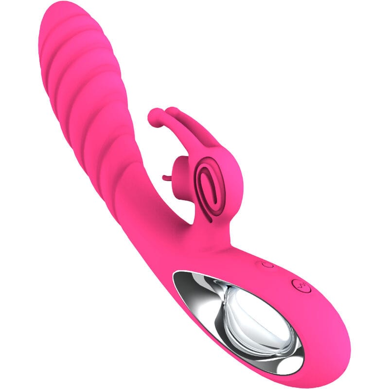 Rabbit-Vibrator Vicky Rabbit mit Fuchsia-Zugringzunge